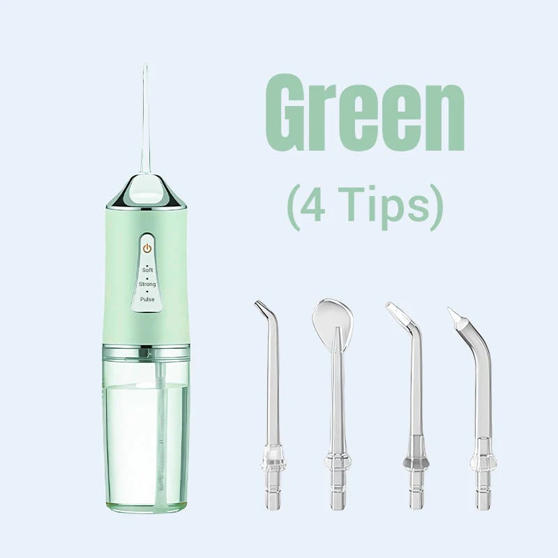 🦷 Преносим иригатор за устна кухина и конец за зъби