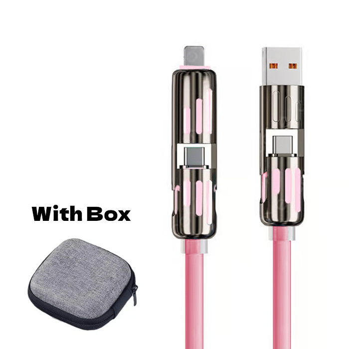 🔥4 в 1 USB кабел за зареждане, бързо зареждане⚡