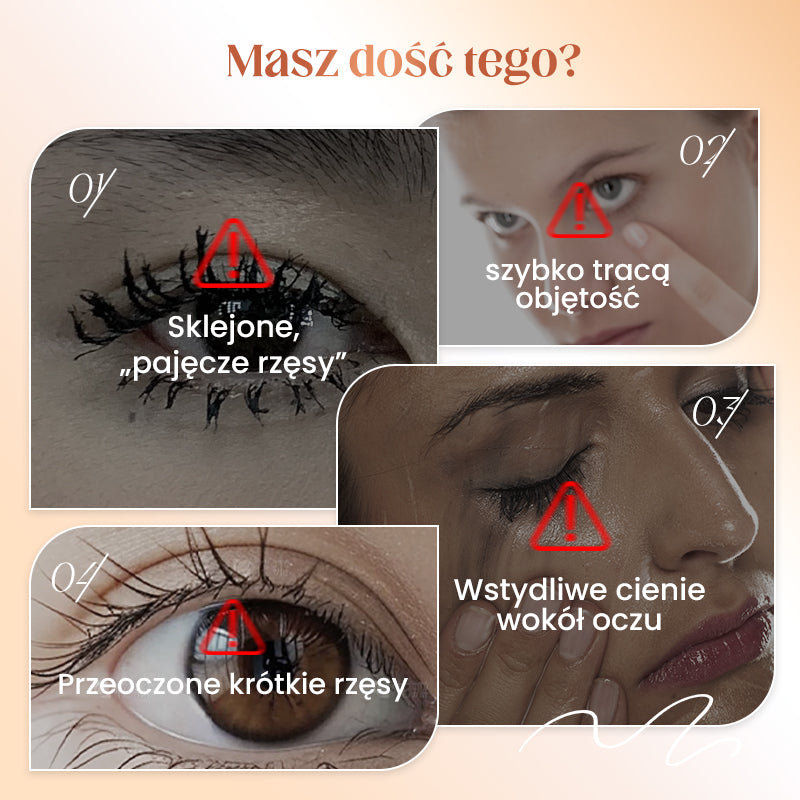 🔥Kup 1 otrzymaj 2 gratis✨Wodoodporny tusz do rzęs z włóknami