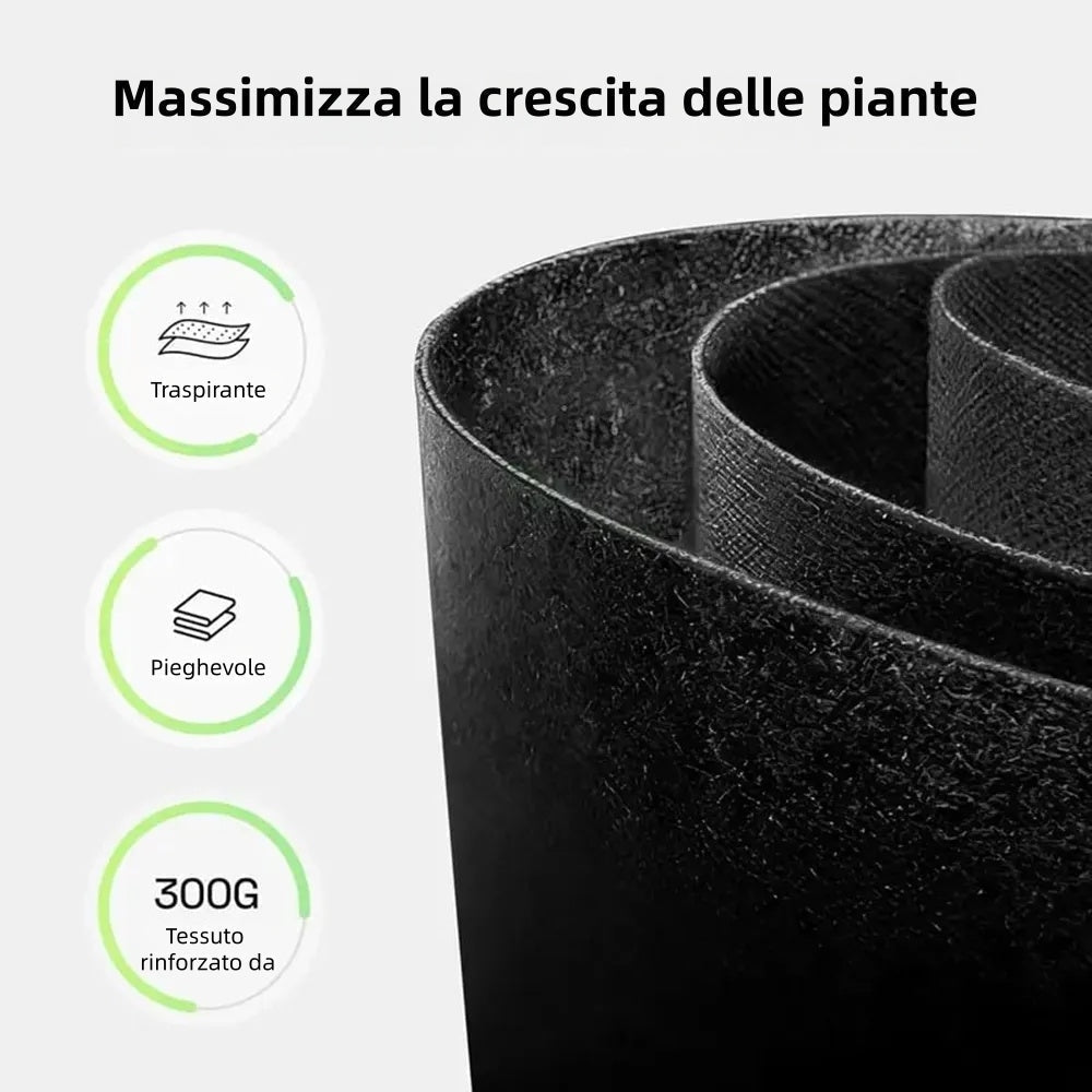 🌱 5 vnt. po 19 litrų (5 galonų) auginimo maišų pakuotė – patvarūs, kvėpuojantys medžiaginiai vazonai su rankenomis daržovėms, gėlėms ir vaisiams-LT