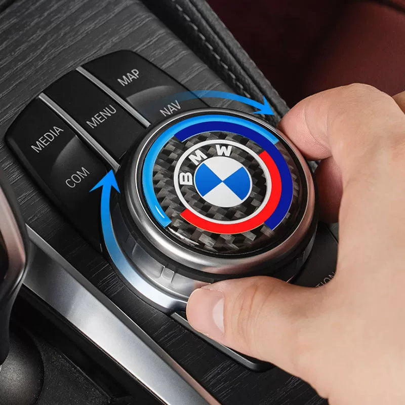 Декоративен стикер за мултимедийния бутон на BMW