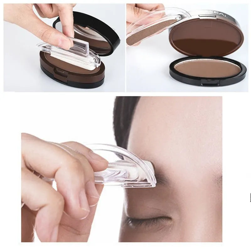 Stwórz idealne brwi w 5 sekund – stempel do brwi z dwukolorowym wypełnieniem pudrowym. Płatność przy odbiorze! ✍️