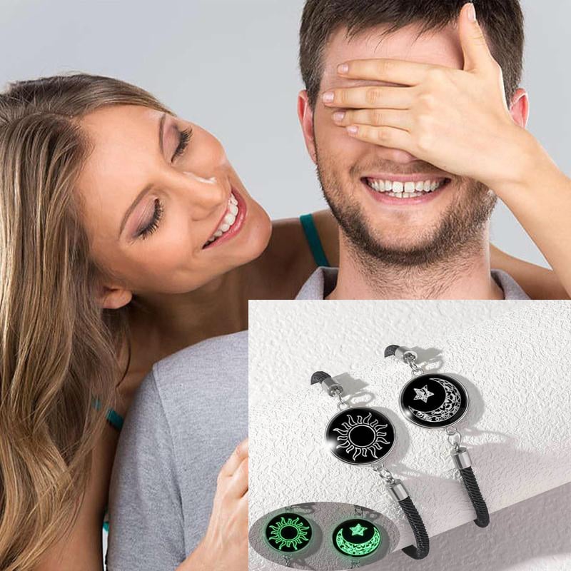 Слънце и Луна – Една душа. 💞 Гривни за двойки, които се свързват въпреки разстоянието.