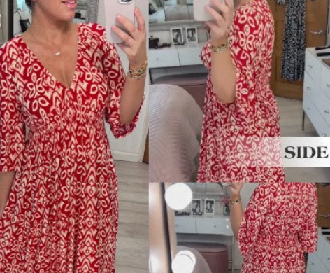 👗Minijaturna haljina s V izrezom-HR