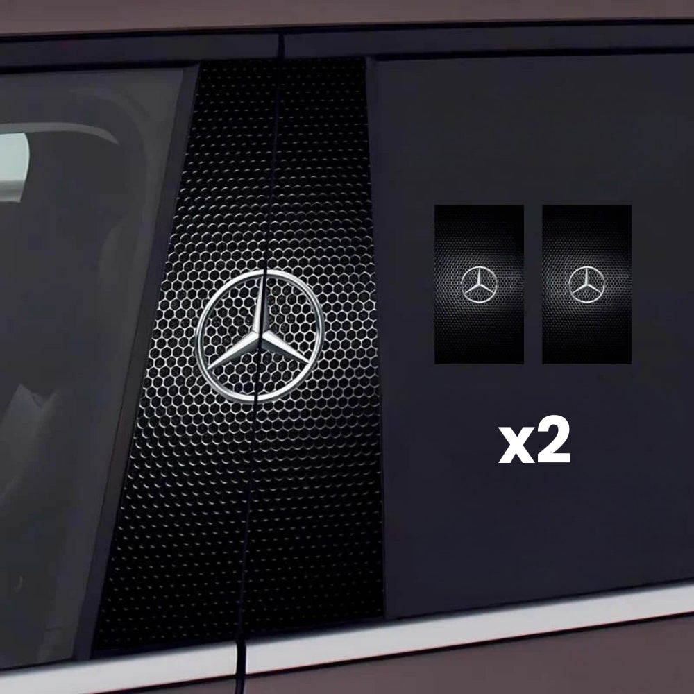 2x Naklejki na szybę samochodową z logo