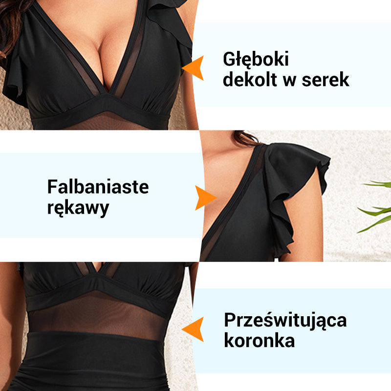 Seksi čipkaste enodelne kopalke-SI