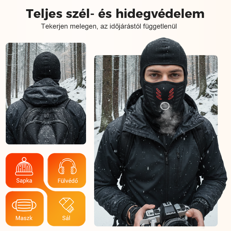 💞 Vetroodporna čelada za zimsko uporabo, unisex-SI