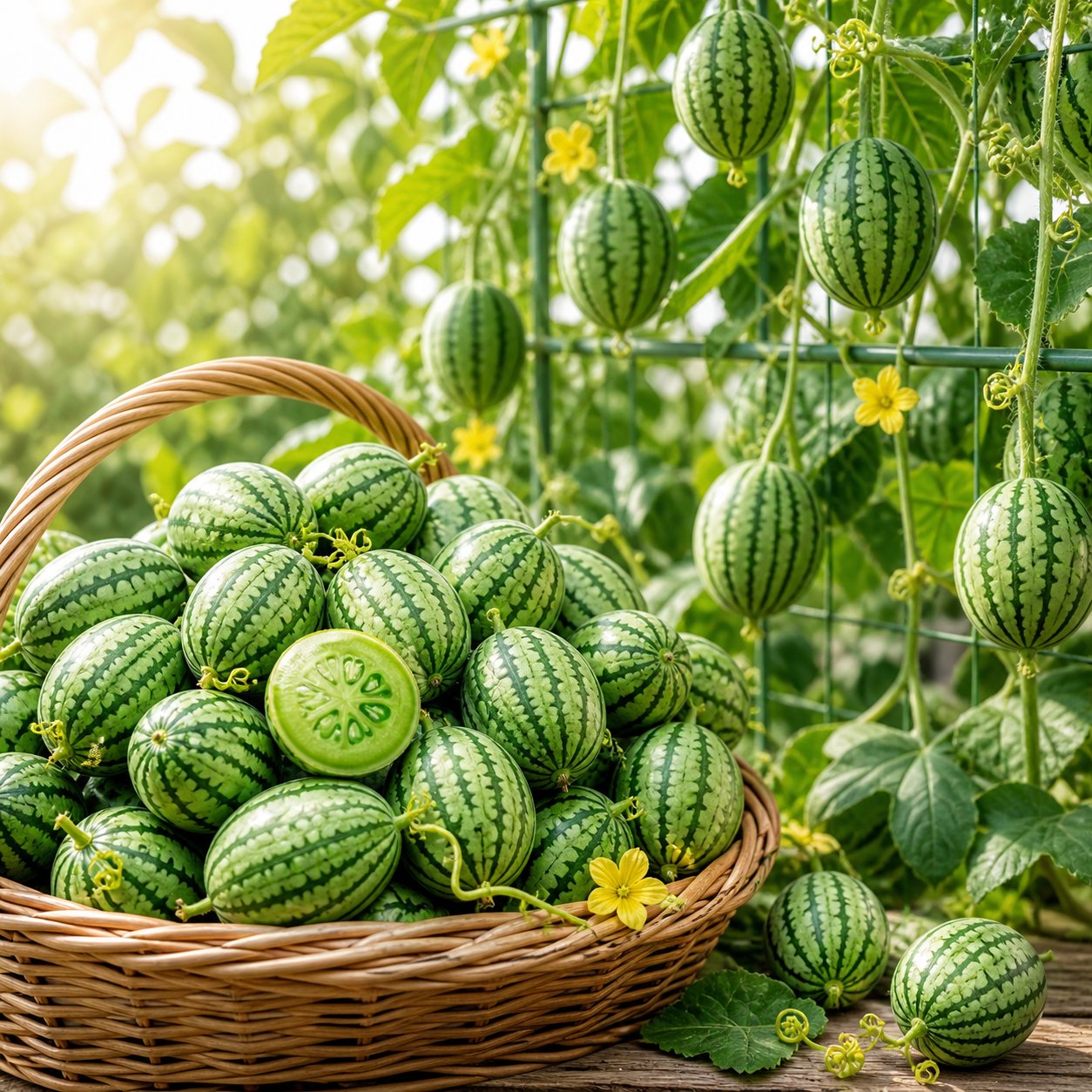 🍉Отглеждайте миниатюрни семена от диня у дома - сладки, освежаващи и лесни за отглеждане!