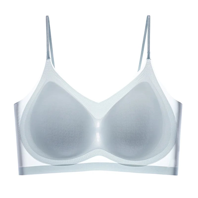 【M-4XL】❄️Preprost, ultra tanek žameten modrček za večje velikosti-SI