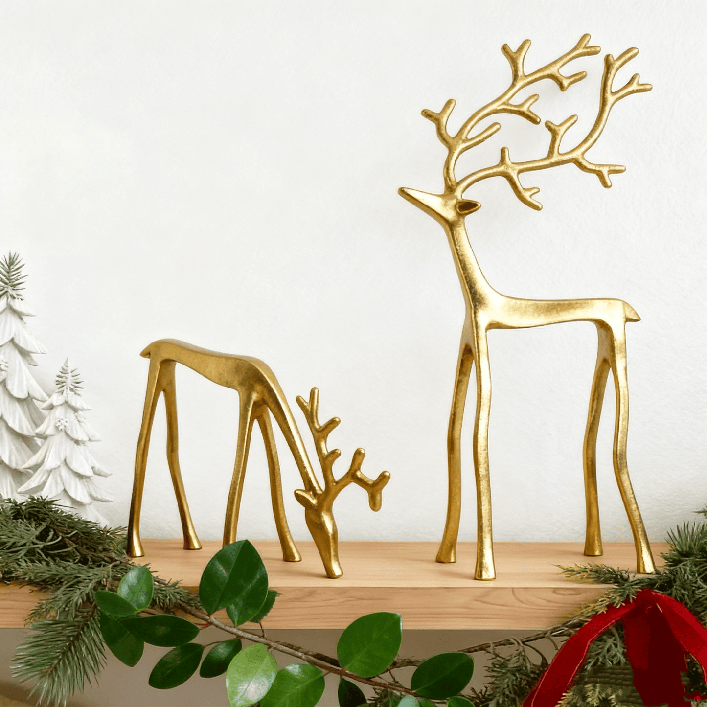 🎅Božični bestseller 🦌 Črna figurica jelena, božični okras