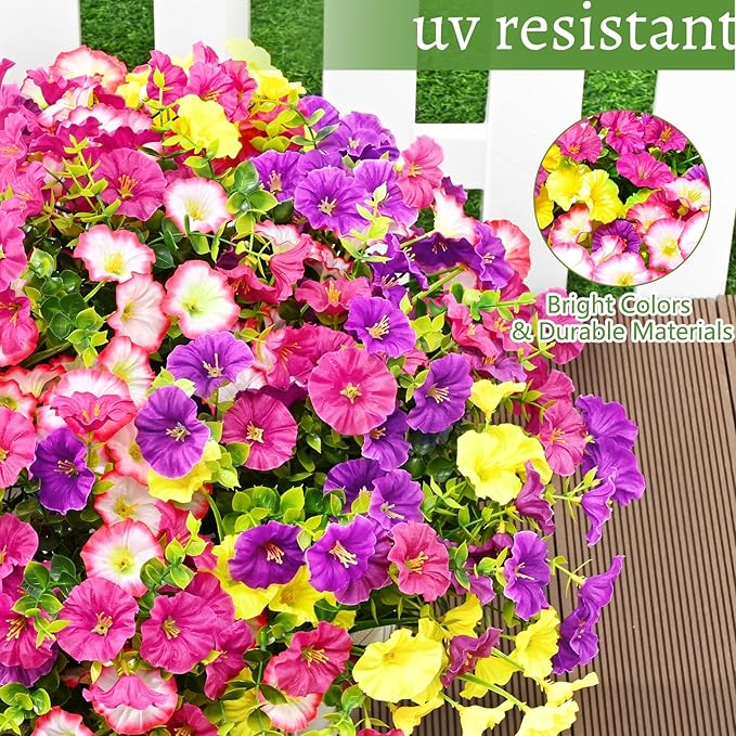 💥Подобрен материал с най-високо качество 🌸Устойчива на UV лъчи и неизбеляваща поветица (без саксия)