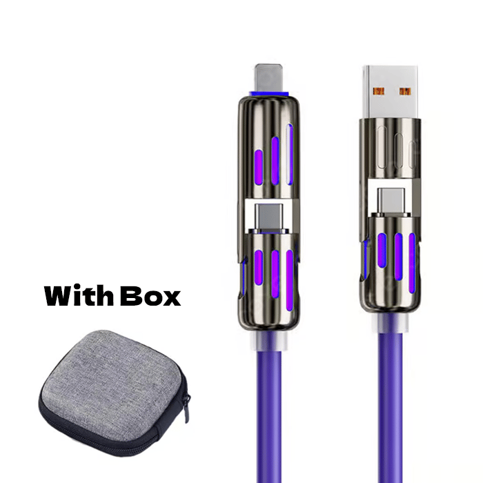 🔥4 в 1 USB кабел за зареждане, бързо зареждане⚡