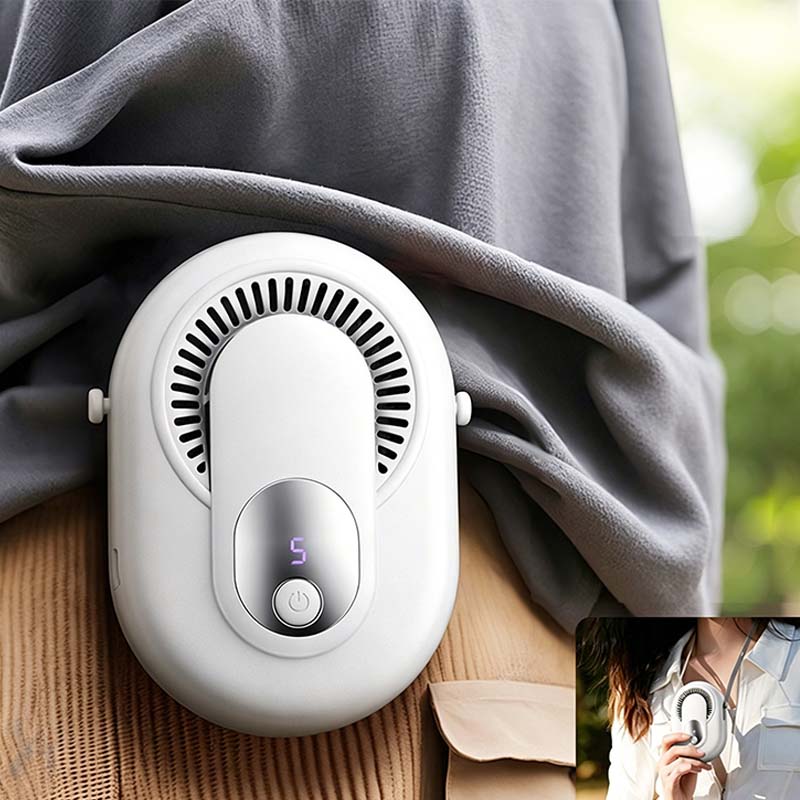 💨Časovno omejen 50 % popust🔋 Prenosni ventilator za pas 4 v 1 s 5 nastavitvami hitrosti in digitalnim LED zaslonom za hlajenje-SI