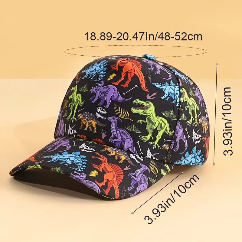 🦖Czapka baseballowa dla dzieci z dinozaurem🧢