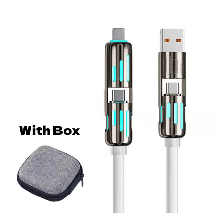 🔥4 в 1 USB кабел за зареждане, бързо зареждане⚡