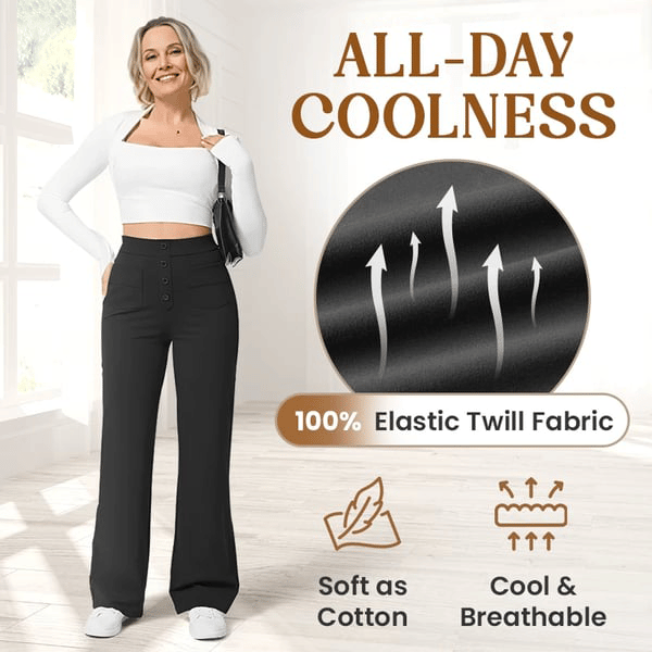 Pantalones elásticos con muchos bolsillos.-ES