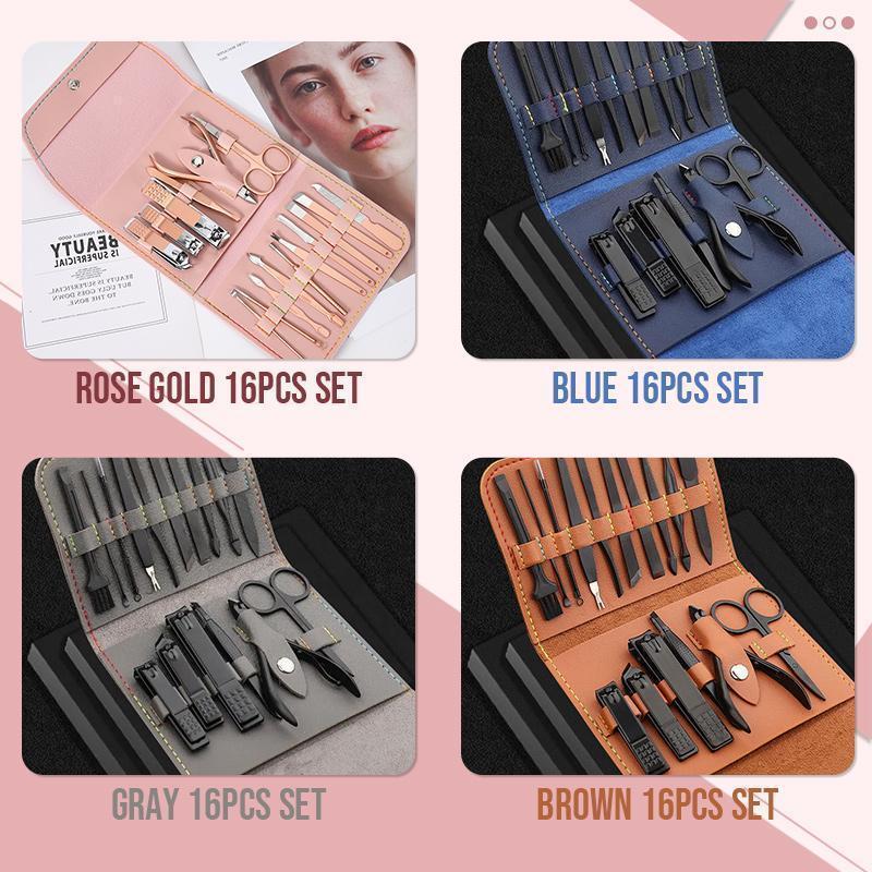 Set de cuidado de uñas 16 piezas (10 colores)-ES