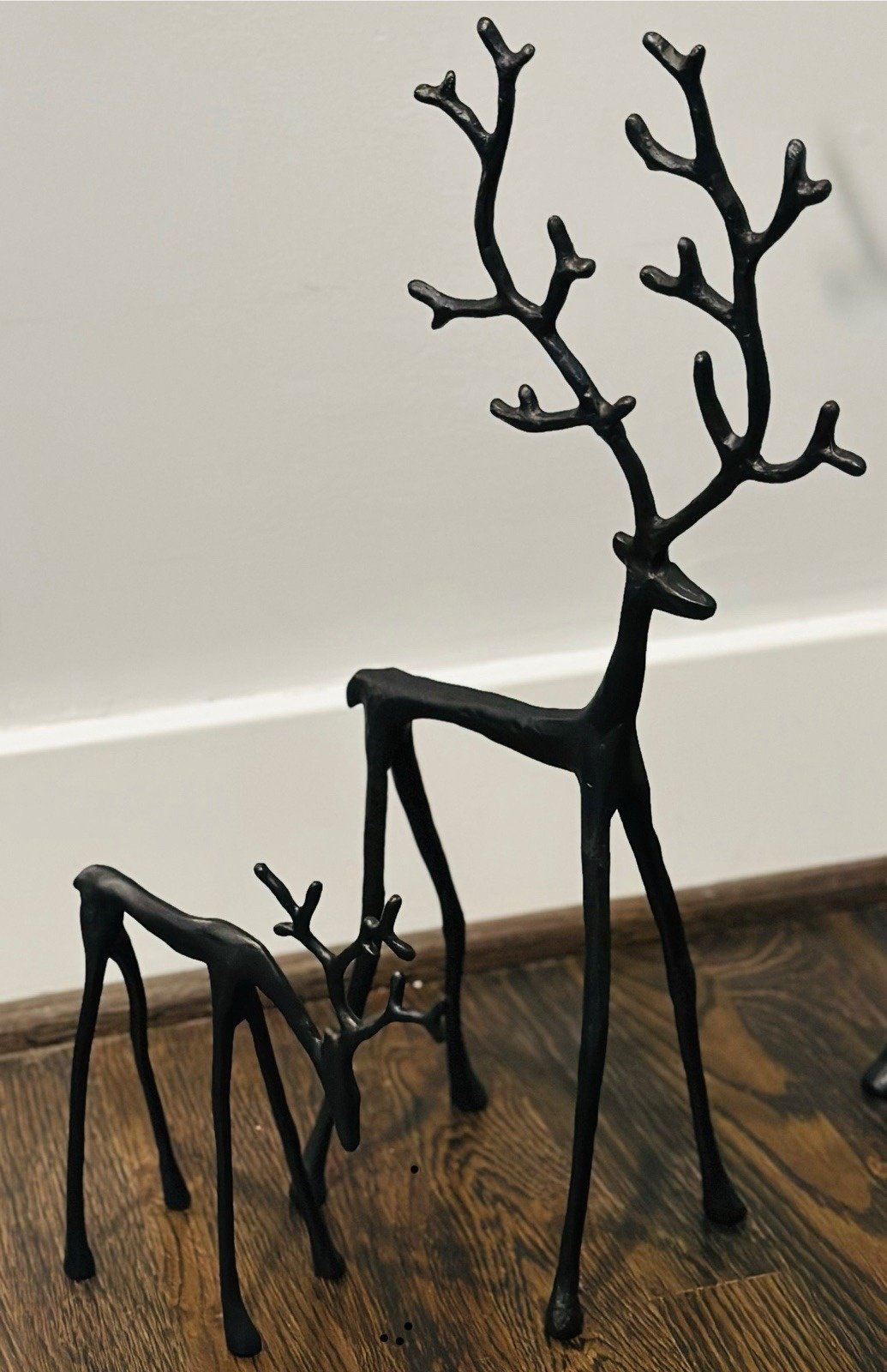 🎅Božični bestseller 🦌 Črna figurica jelena, božični okras