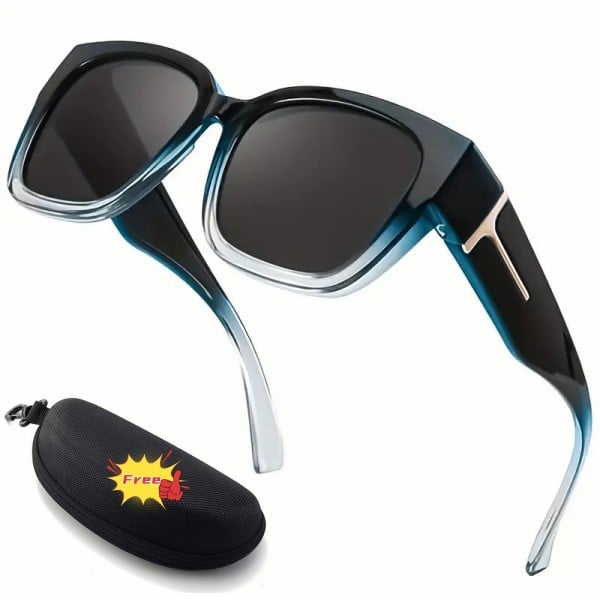 🕶️ Polarizirana sončna očala za ženske – zaščita UV400, cvetlični okvir, nošenje čez korekcijska očala-SI