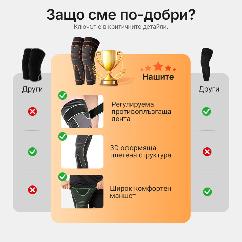 💪Турмалинов акупресурен самонагряващ се ръкав за коляно🔥