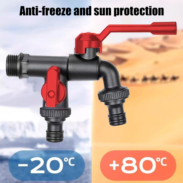 [Kupite 1, dobijte 1 gratis] 🏠❄️Zimska slavina protiv smrzavanja, otporna na hladnoću do -30°, s jednim ulazom i dva izlaza, dostupna za unutarnju i vanjsku upotrebu-HR