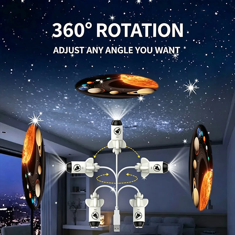 Pametni projektor, rotacija od 360°. Pogodno za automobil, interijer i bilo koje mjesto s odgovarajućom atmosferom.-HR