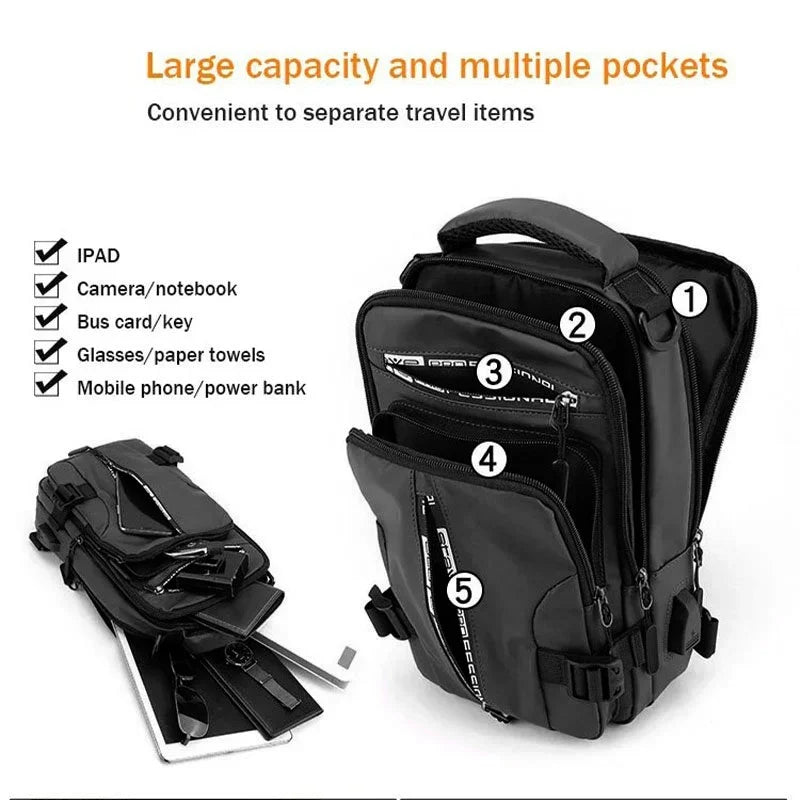🔥Мъжка многофункционална чанта за през рамо🔥