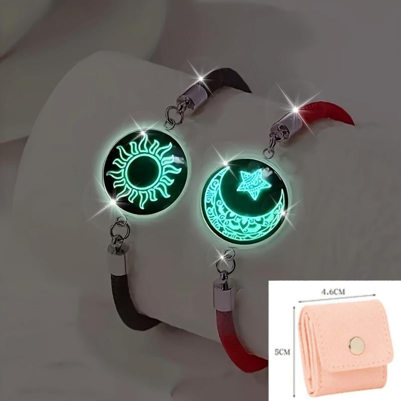 Слънце и Луна – Една душа. 💞 Гривни за двойки, които се свързват въпреки разстоянието.