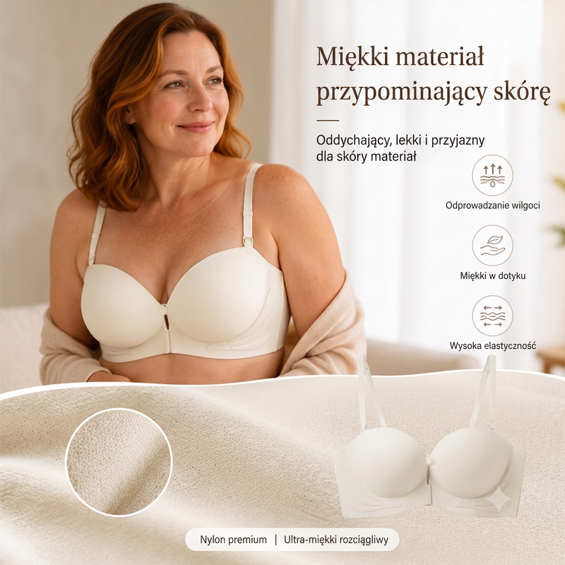 💥Kup 1 a drugi dostaniesz gratis👙 Biustonosz push-up Zapięcie z przodu unoszenie