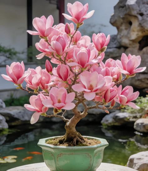 Луковици на Magnolia liliiflora (лилави орхидеи) 🌸 Цветовете крият листа, ароматът изпълва въздуха