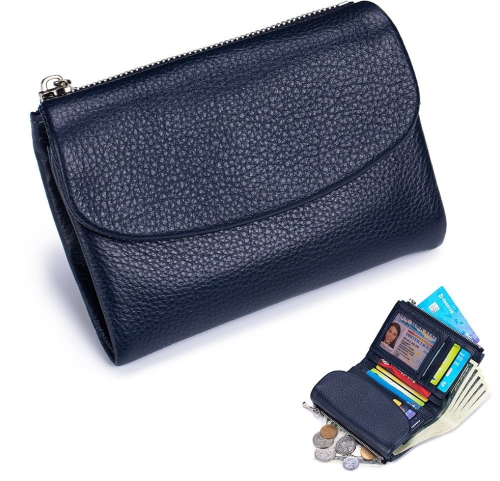 🔥⏰Unisex RFID „Pebble“ piniginė iš natūralios odos🔥-LT