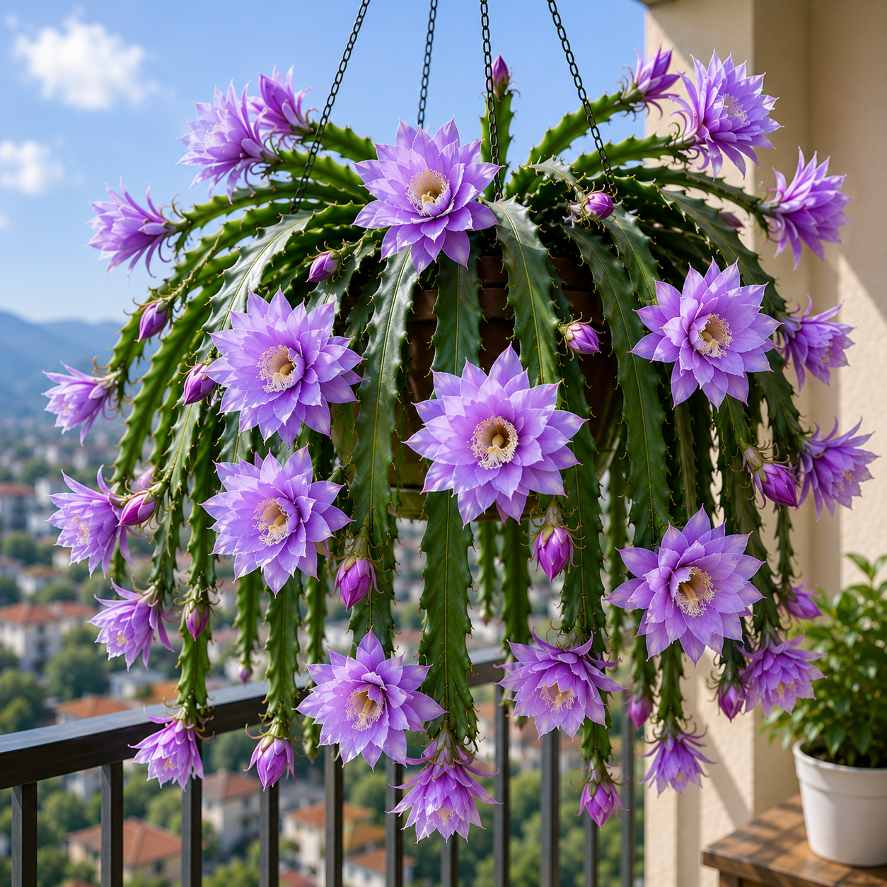 💫 Retas Epiphyllum orchidėjinis kaktusas 🌸 Reta gėlė, kuria visi sustoja pasigrožėti-LT