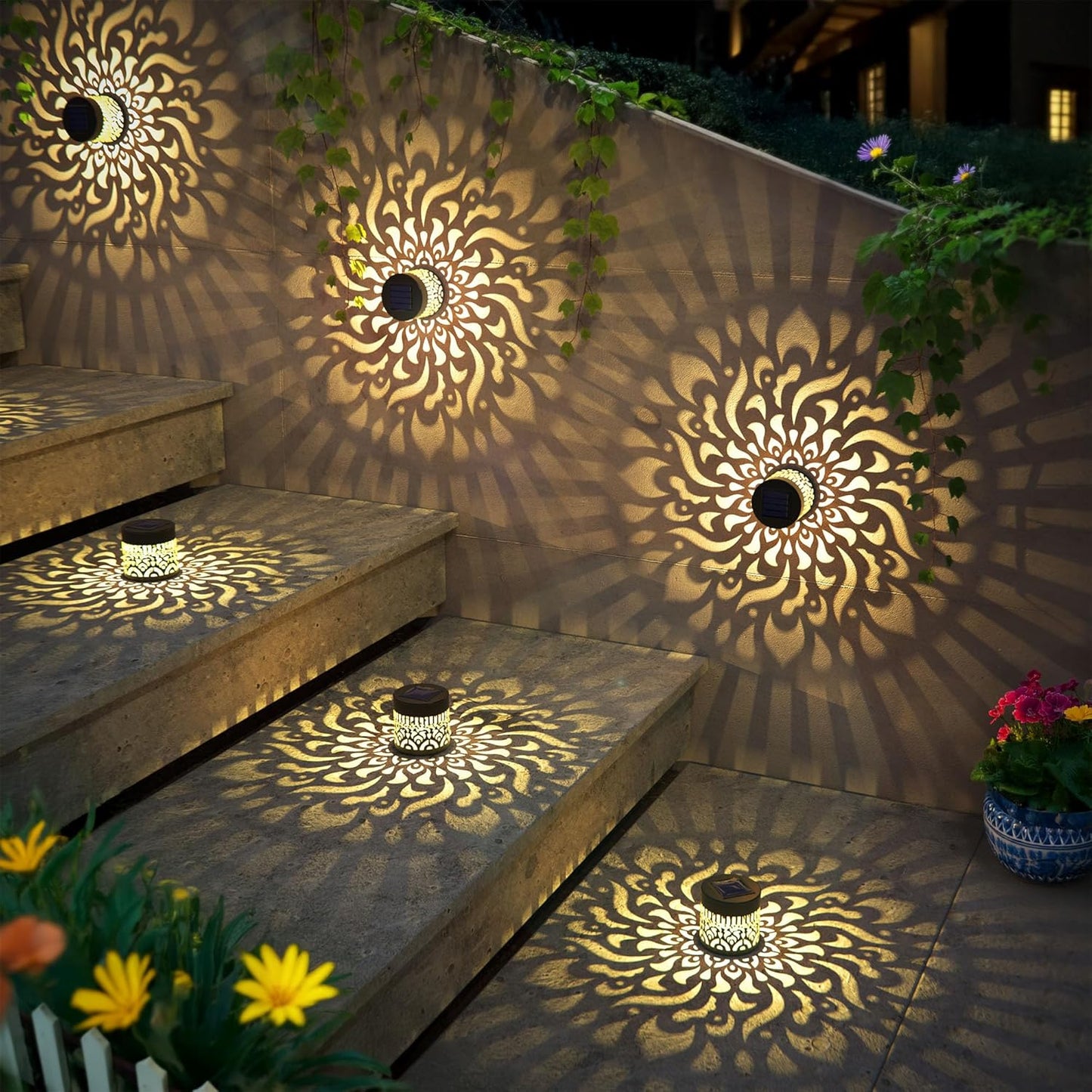 🔥 Omejen 50 % POPUST — Solarna projektorska luč Mandala za čarobno zunanje vzdušje-SI