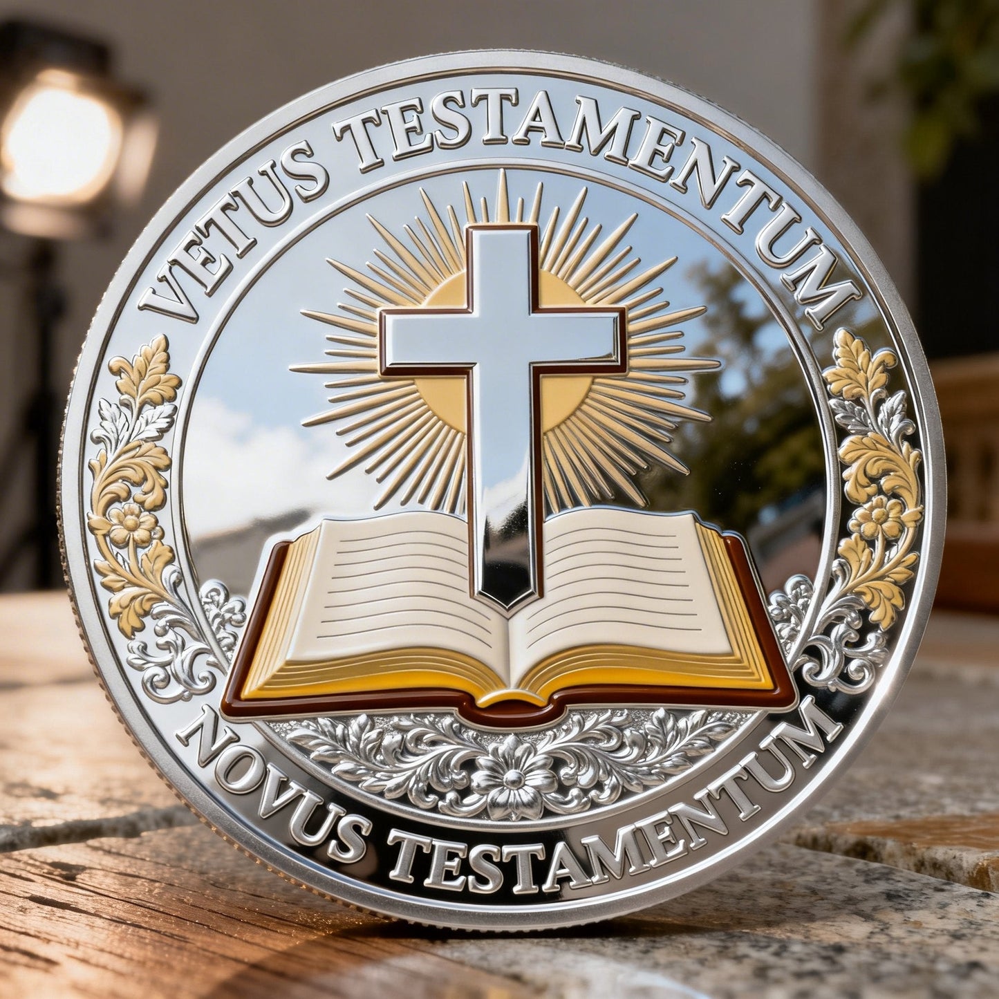 ❤️Последен ден 50% отстъпка - ✝️ Християнска възпоменателна монета „Тайната вечеря“