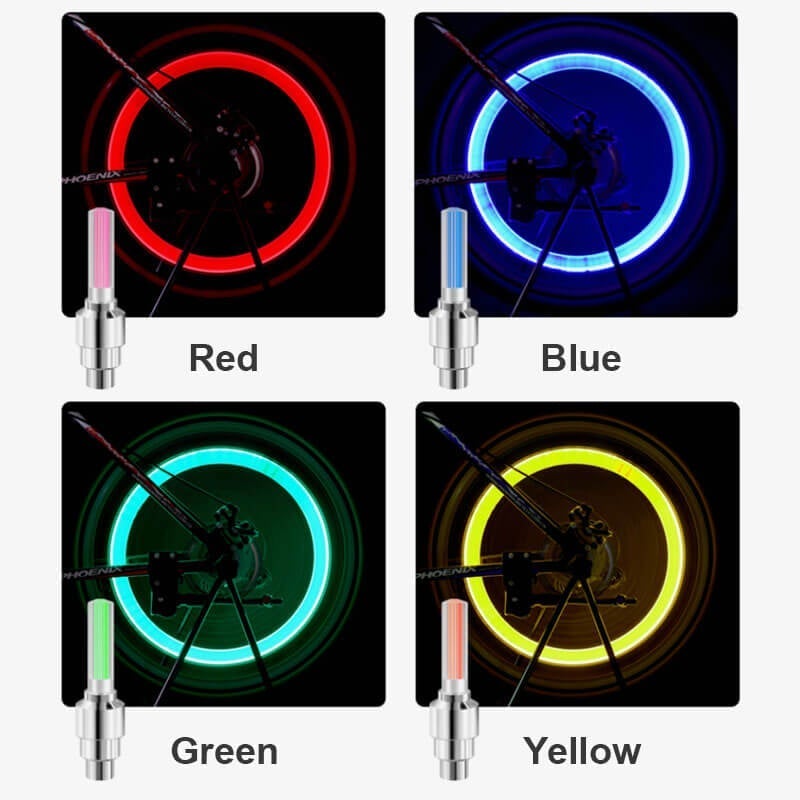 🌈 💡 Водоустойчиви LED светлини за джанти 【✨ 1+3 безплатно】