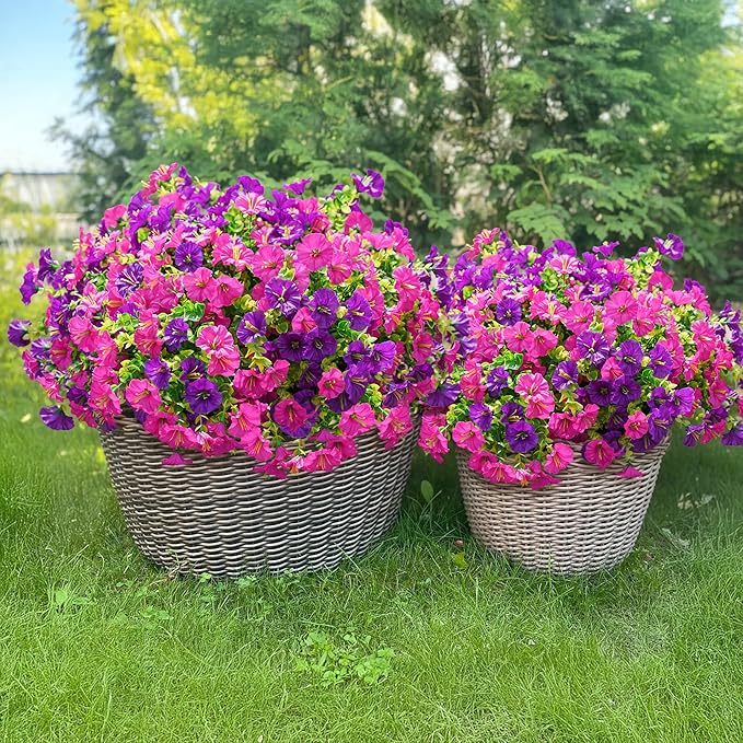 💥Подобрен материал с най-високо качество 🌸Устойчива на UV лъчи и неизбеляваща поветица (без саксия)