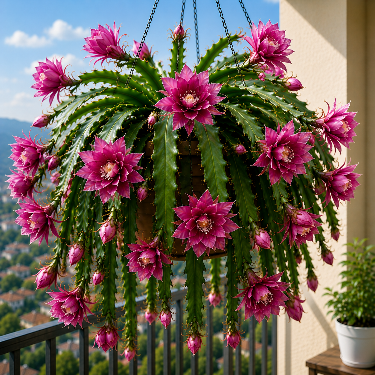 💫 Retas Epiphyllum orchidėjinis kaktusas 🌸 Reta gėlė, kuria visi sustoja pasigrožėti-LT