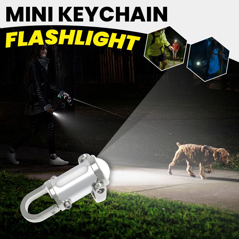 Linterna llavero de 1200 lm, súper brillante, resistente al agua, miniatura.-ES