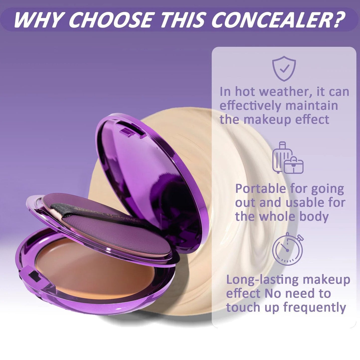 🔥 Compra uno y llévate el segundo gratis! 🎁Corrector en crema suave y mate-ES