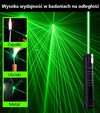 Laserowe światło punktowe w kolorze czerwonym i zielonym