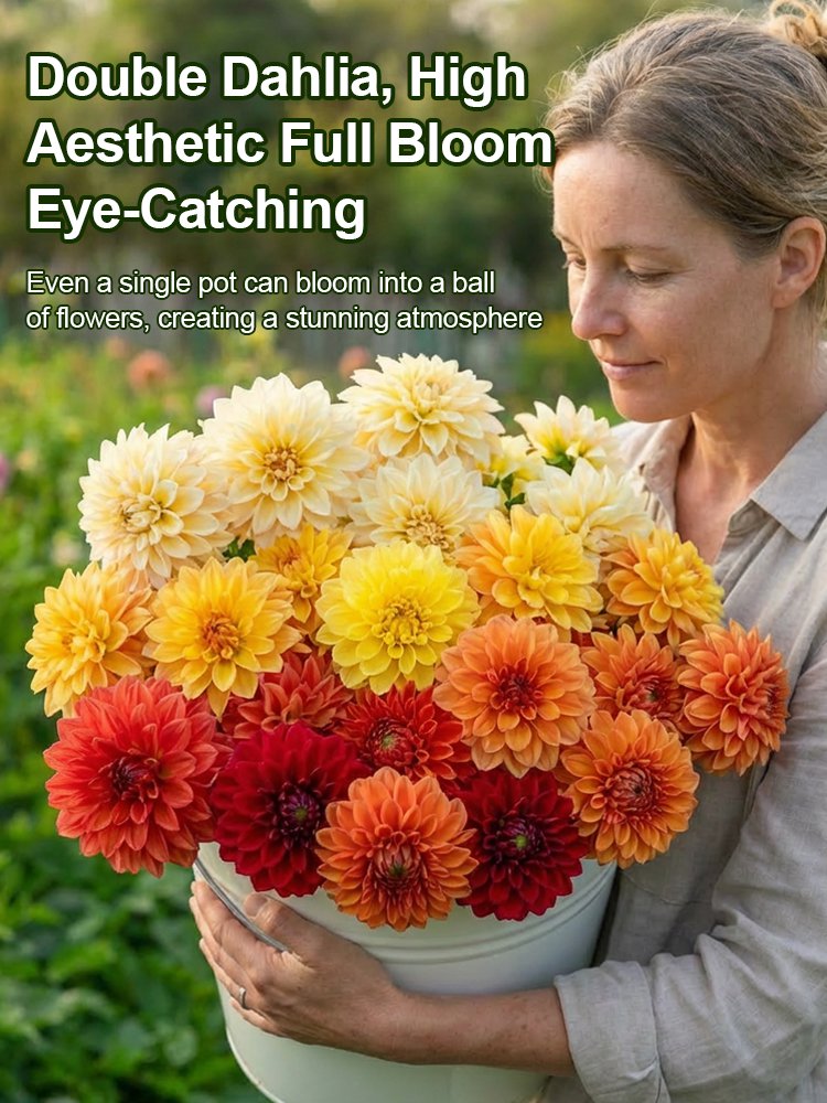 【Base Direct Sales】Four Seasons Blooming Double Dahlia Bulbs-LT