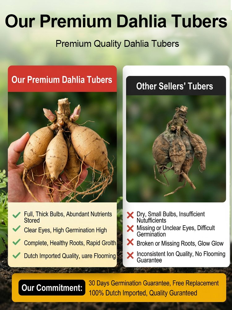 【Base Direct Sales】Four Seasons Blooming Double Dahlia Bulbs-LT