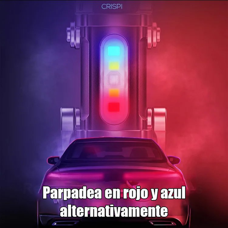 【Tres en uno multifuncional】Linterna de emergencia SOS-ES