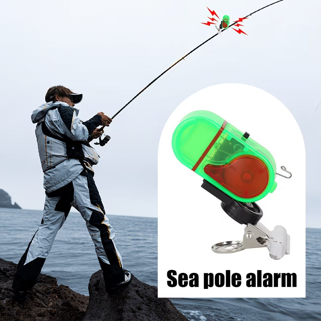 🚨🔊 Alarm za ribolovnu udicu sa zvukom i LED svjetlom – Osjetljivo otkrivanje udice danju i noću 🎣🌙-HR