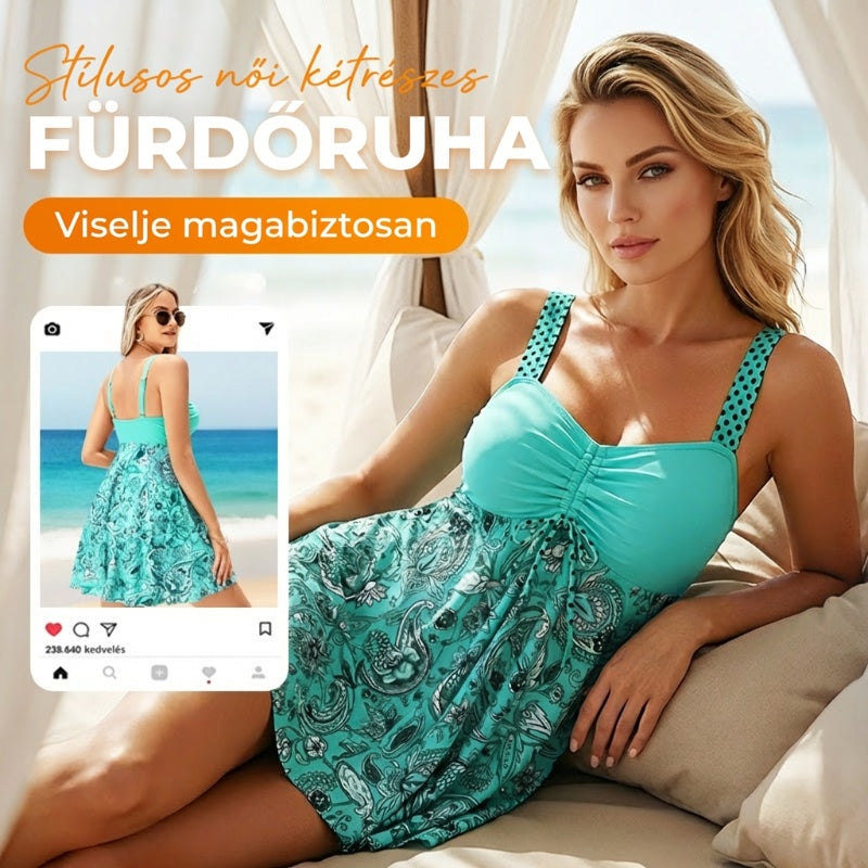 💃【S-5XL】【✨Kupite 1, dobite 1 gratis】🏖️ Komplet kopalk s potiskom, zgornji del in kratke hlače 🌊👙Ločene kopalke-SI