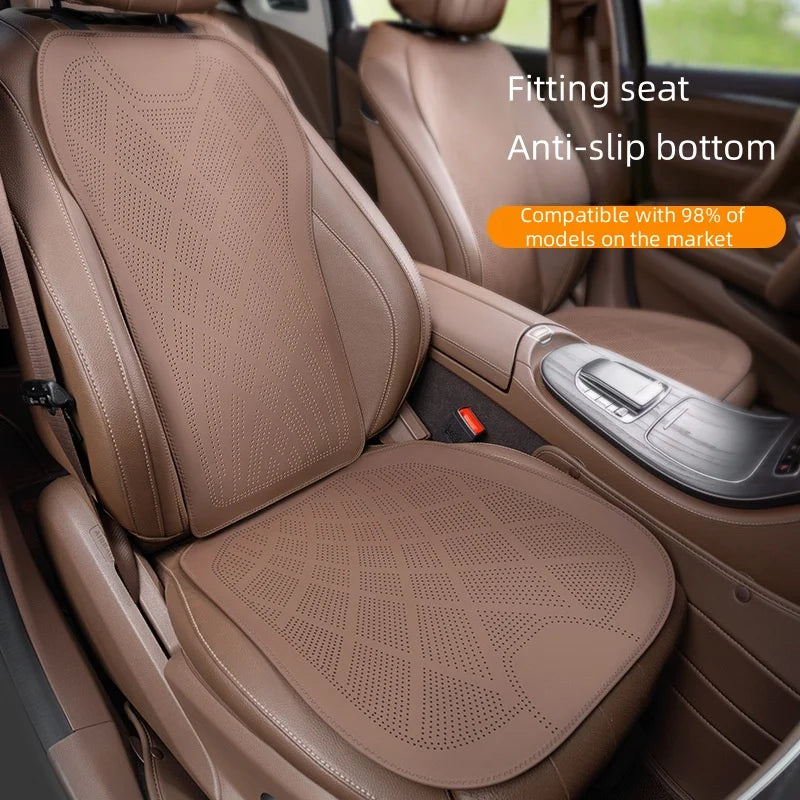 Itin plonos automobilių sėdynių pagalvėlės 2025 m. – „Nappa“ odinės, vėdinamos, kvėpuojančios sėdynių pagalvėlės-LT