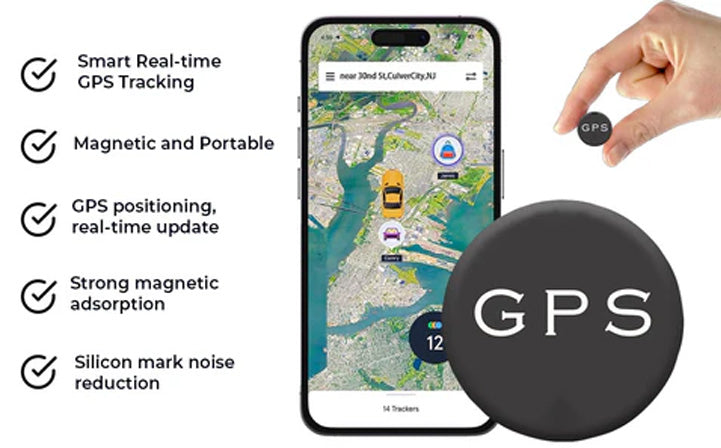 Atnaujintas 2026 m.✨ „Lyseemin™ EasyFind“ mini magnetinis GPS lokatorius-LT