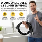 💧 Trisluoksnė, neplyštanti žarna – PVC ir nerūdijančio plieno. Universali jungtis, lengvas montavimas. Puikiai tinka intensyviam valymui! 🚿🔧-LT