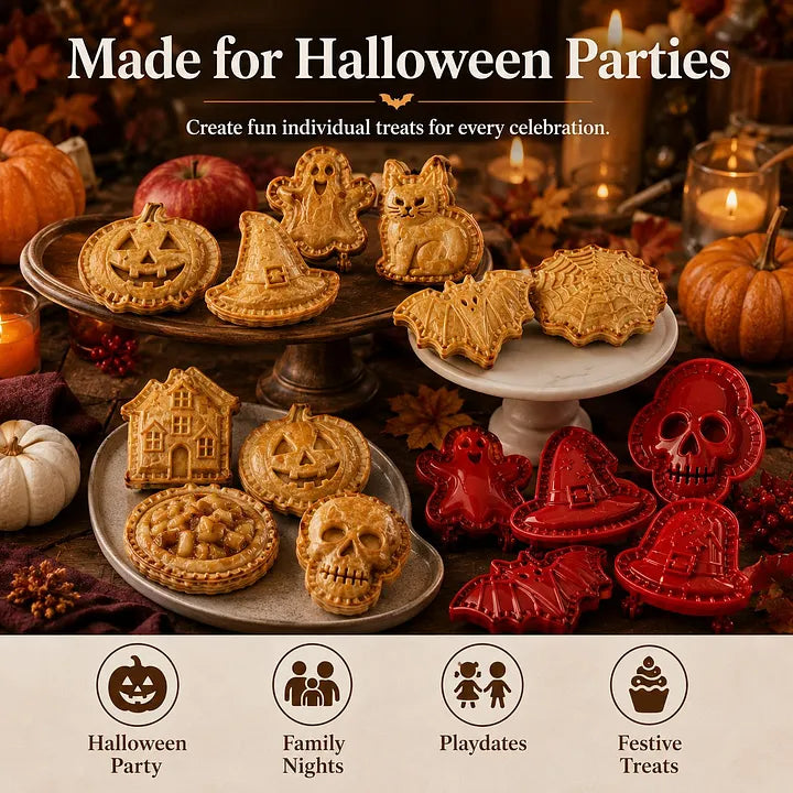 🎃 8 mini Helovino tortų formelių rinkinys-LT