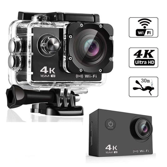 4K Ultra HD Екшън камера, водоустойчива, WiFi